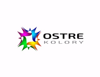 Projekt logo dla firmy OSTRE KOLORY | Projektowanie logo